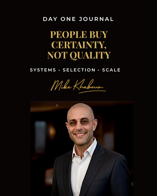 People Buy Certainty, Not Quality