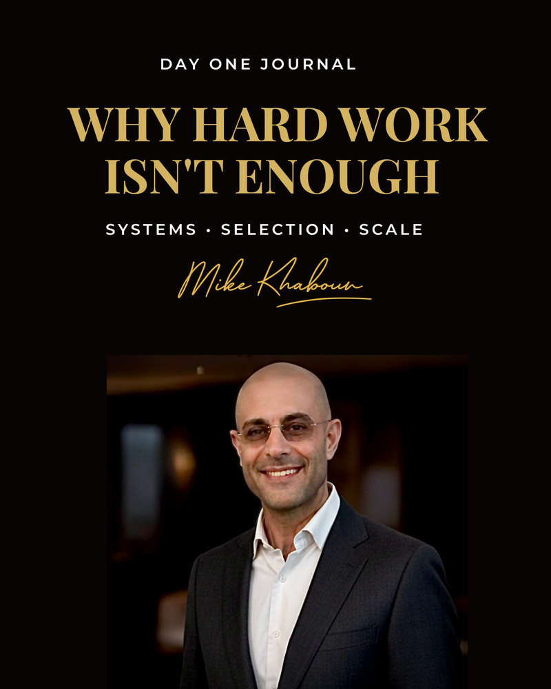 WHY HARD WORK ISN'T ENOUGH